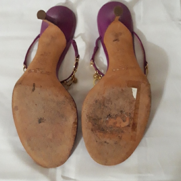 Jimmy Choo pink/purple charm sandals EU 40.5 US 9 - Picture 5 of 6